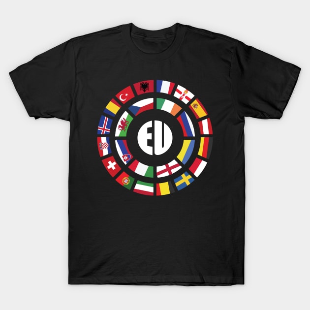 European Union Countries Flags T-Shirt by c1337s